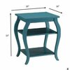 Homeroots Becci End Table Teal 286312